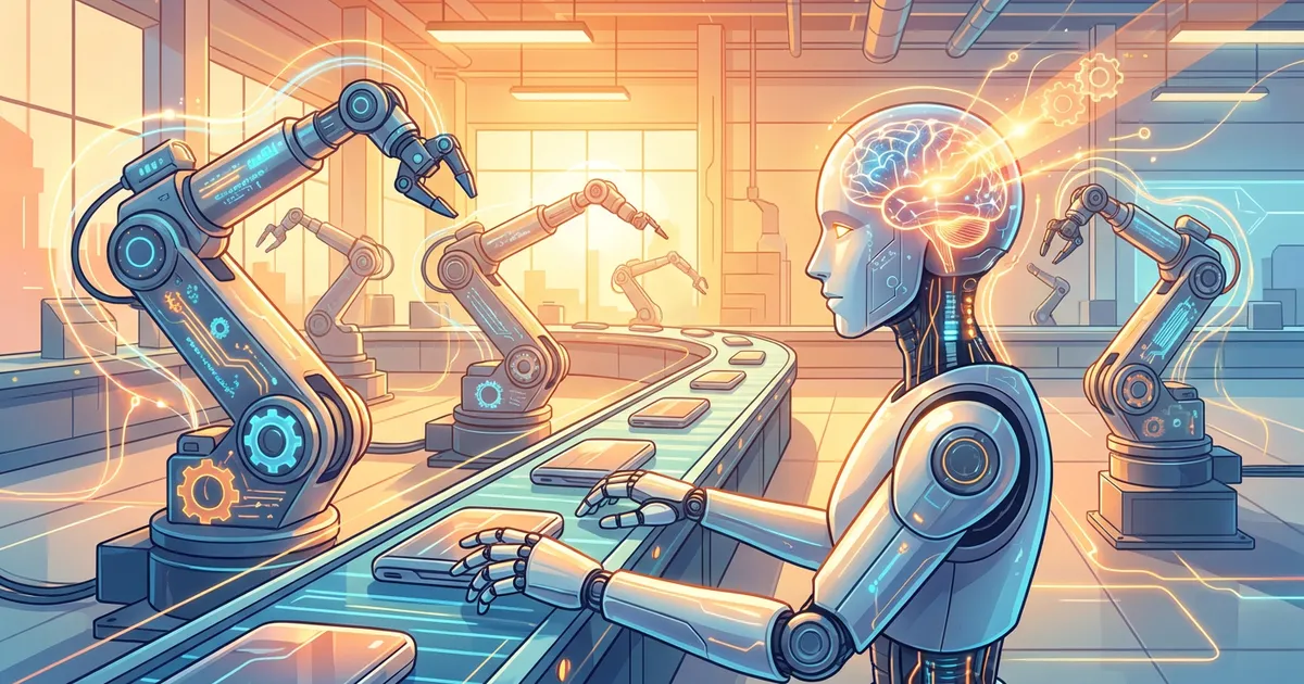 製造ラインのAIロボット自律学習・最適化｜導入メリットと成功への5つのステップ