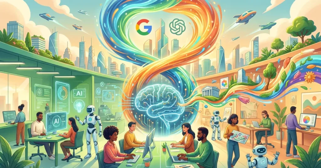 生成AIの5年後はどうなる？Google・OpenAIの覇権争いと働き方の未来予測【10の視点】