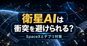 SpaceXの衛星AIは軌道予測で衝突を避けられるのかのアイキャッチ画像
