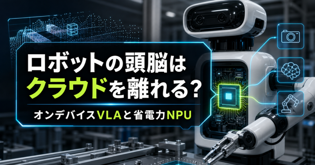 オンデバイスVLAは20TOPS級NPUでロボットを動かせるのかのアイキャッチ画像