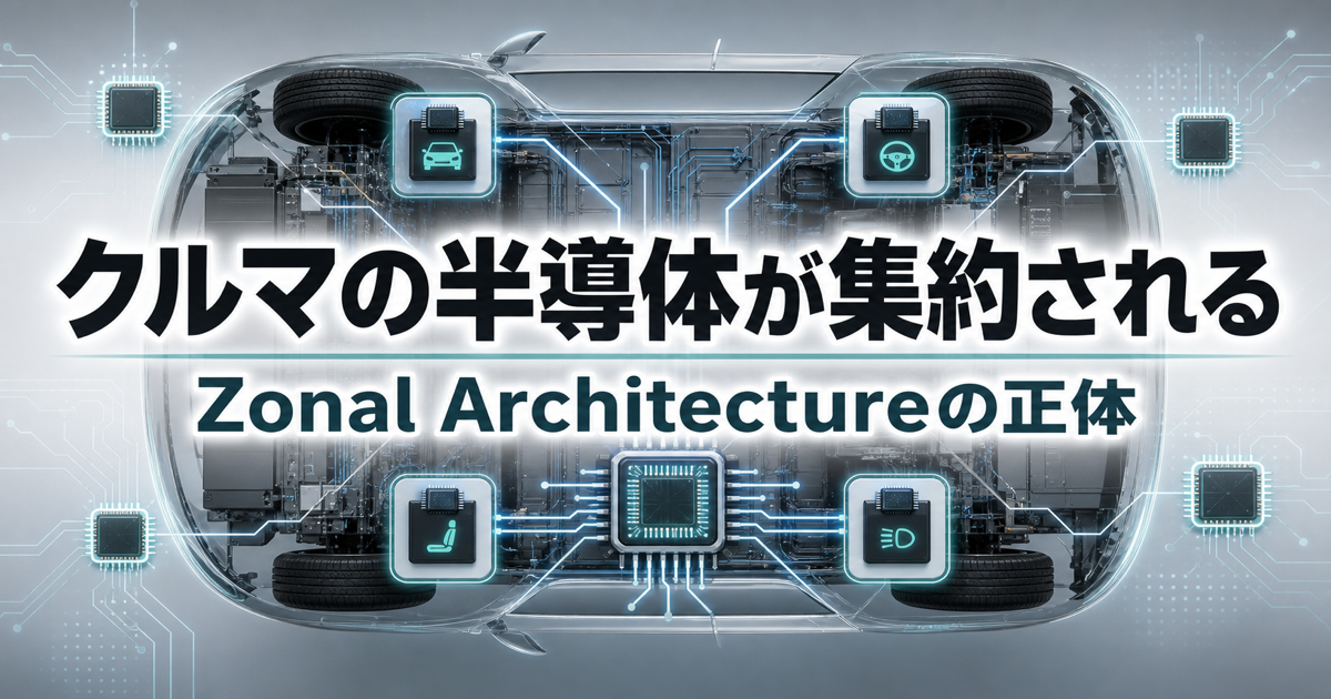 Zonal Architectureで車載半導体は統合MCUへ集約されるのかのアイキャッチ画像