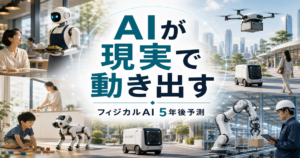 フィジカルAIは5年後に何を変えるのか 日常生活と産業の未来予測のアイキャッチ画像