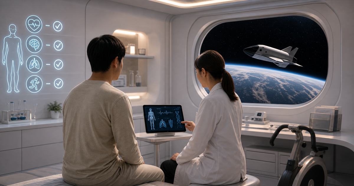 宇宙旅行の健康診断は何科で受けるのか 未来の搭乗前に見るべき体の条件のアイキャッチ画像