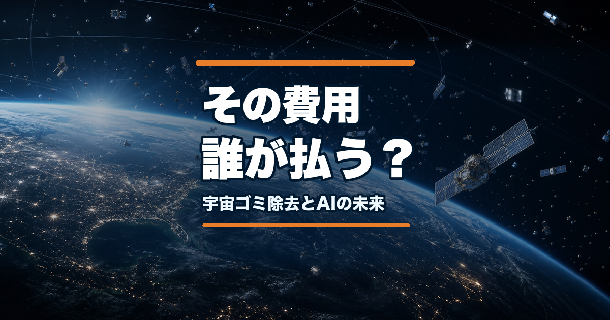 宇宙ゴミの除去は誰が払うのか AIが描く責任と費用の未来のアイキャッチ画像