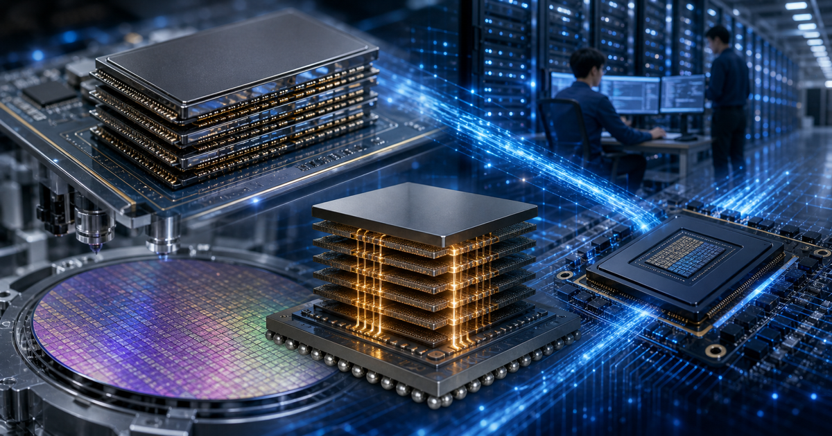 HBM4がAI半導体で逼迫しやすい理由を示す高帯域メモリのイメージ