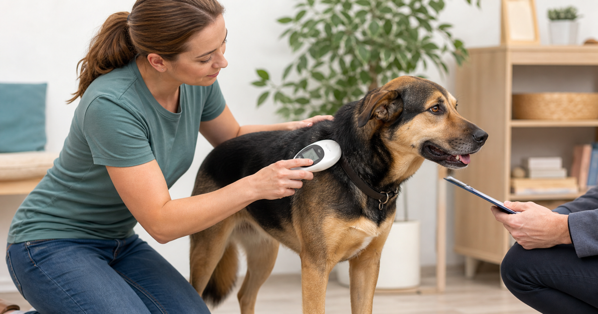 犬の個体識別IDとスマート首輪がつながる未来のイメージ