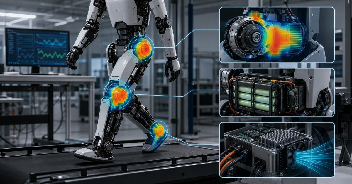 ロボット関節用インバータ試作機の熱設計とゲートドライブ検証を行うイメージ