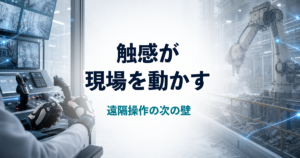 遠隔操作ロボットは触覚で進化する 帯域設計が変える現場の未来のアイキャッチ画像