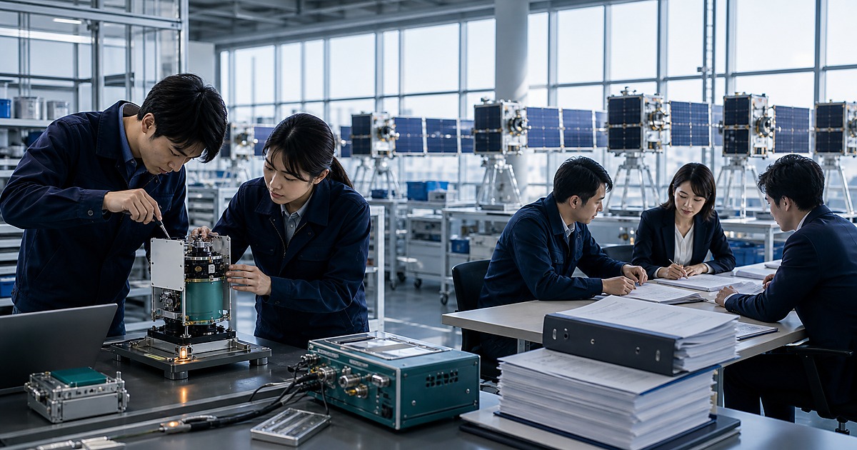 デブリ対策義務化が衛星部品や順守支援の事業機会になる様子