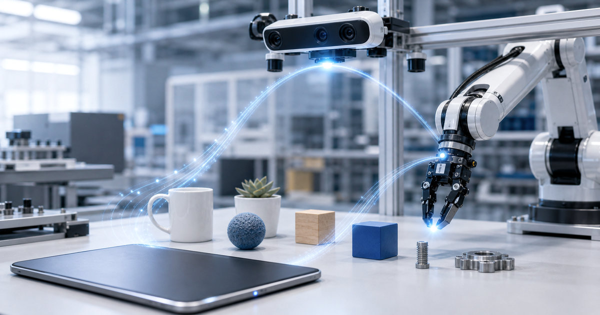 視覚と言語と行動をつなぐVLAロボットの研究現場を示す写真ベース説明画像