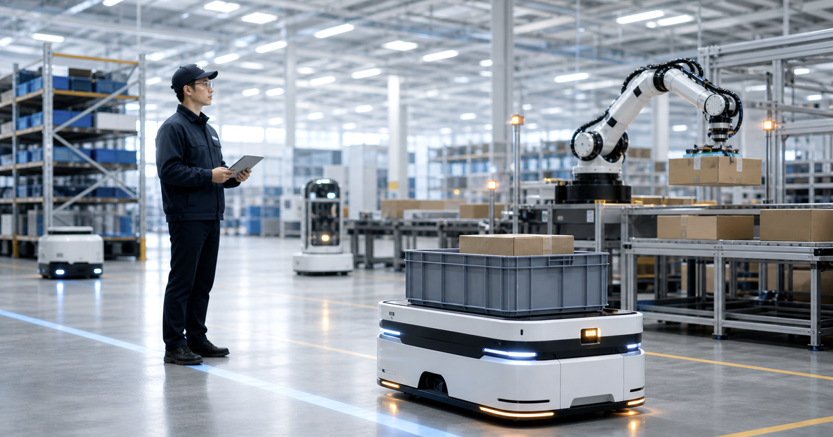 物流と製造の現場で限定作業から実用化するLLM搭載ロボットの説明画像