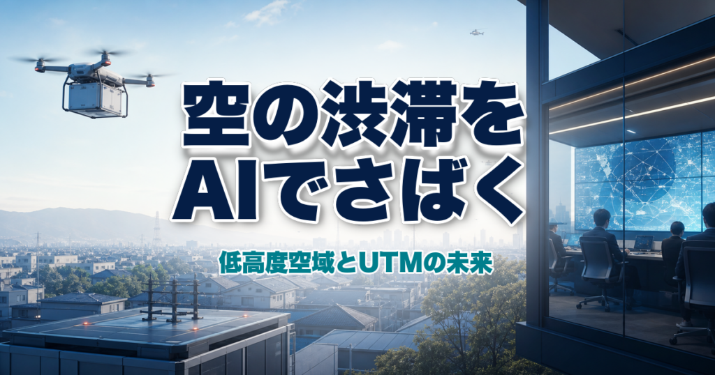 AIドローンの低高度空域は誰が管理するのか UTMが変える空の未来のアイキャッチ画像