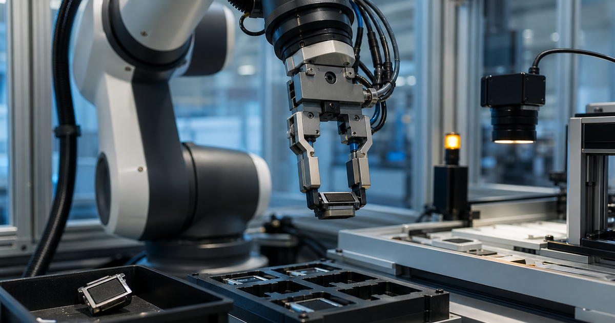 失敗した部品を隔離し別部品を再把持する工場ロボット