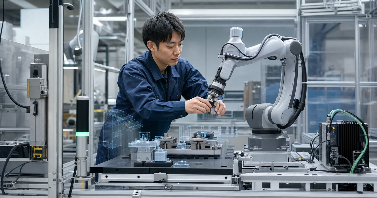 人と協働して少量生産を支えるAIロボット