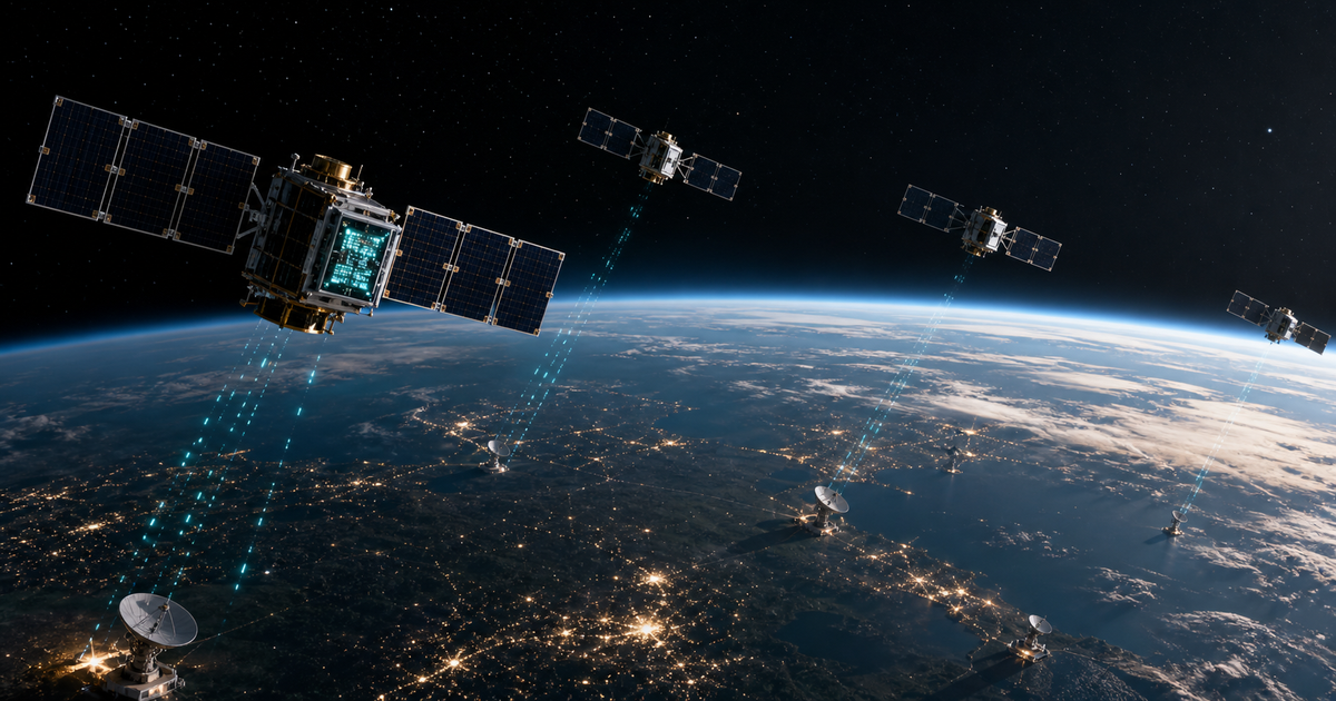 複数の衛星が軌道上でAI推論する未来の宇宙インフラ