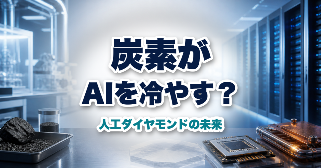 炭素原料、人工ダイヤモンド放熱材、AIチップとデータセンター
